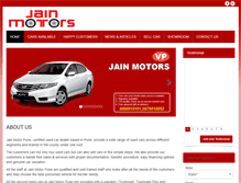 Tablet Screenshot of jainmotorspune.com